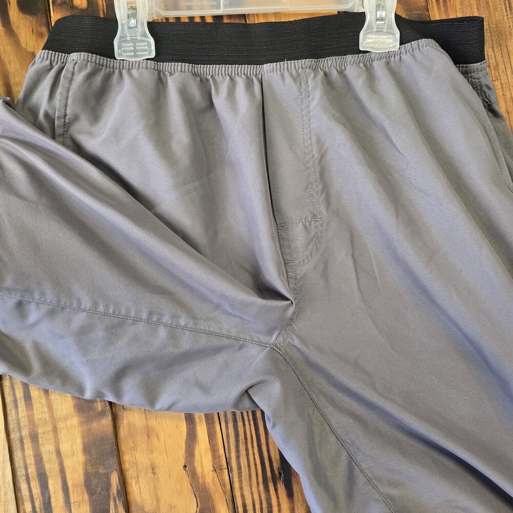 prAna Men's Shorts Bundle 2 Pieces, Green Print, Gray, Pull-on, Large - Picture 4 of 16